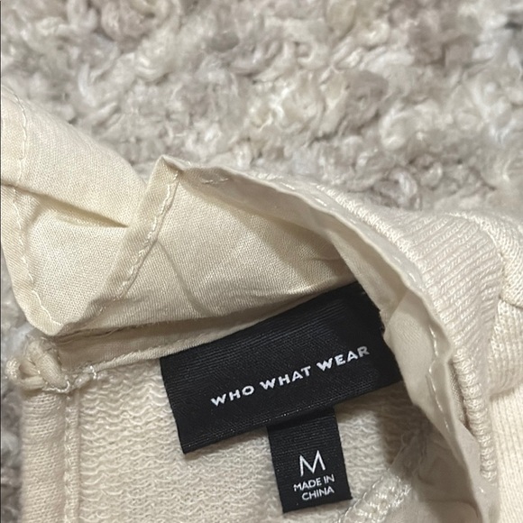 Who What Wear Ivory Blouse with Ruffles - Picture 2 of 12